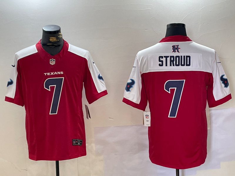 Men's Houston Texans C.J. Stroud #7 Red Jersey